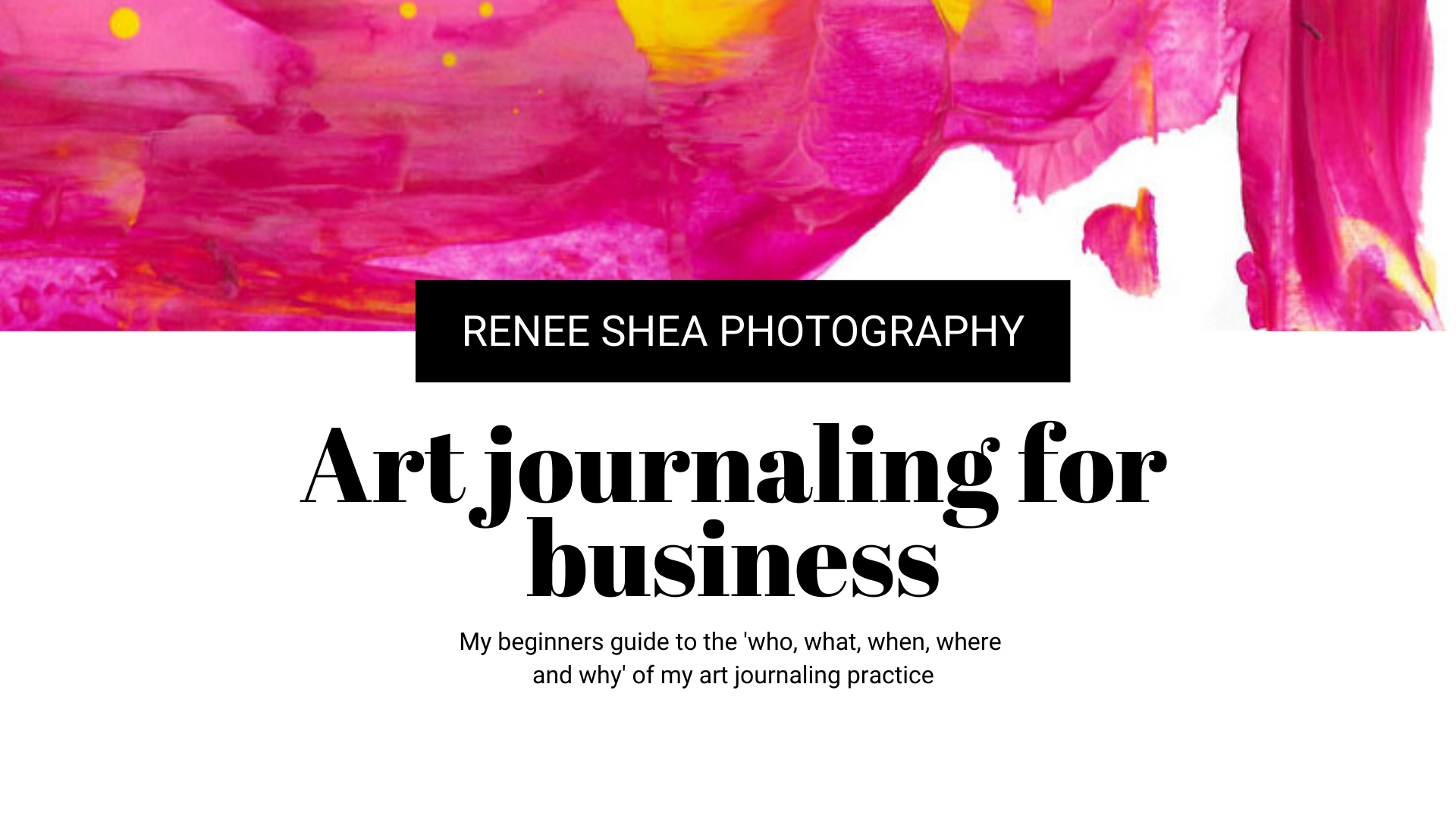 Art journaling for business